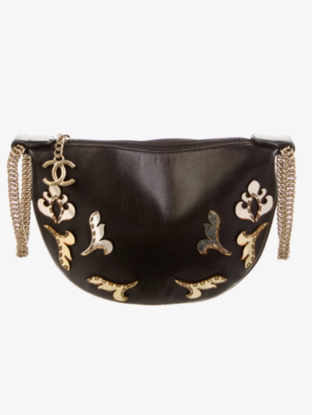 Vintage Chanel Paris-Versailles Mirror Chain Clutch